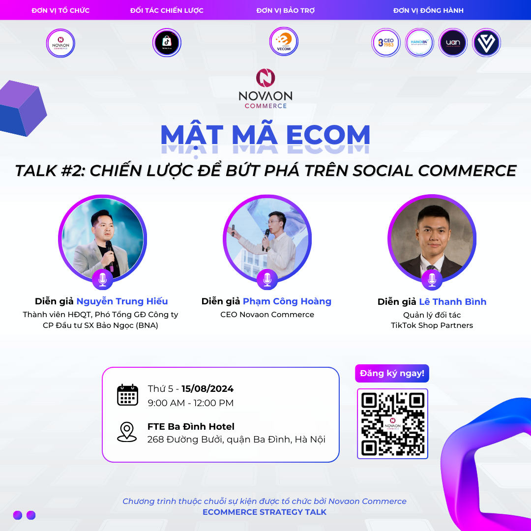 Hội thảo Mật mã Ecom 2: Chiến lược để bứt phá trên social commerce